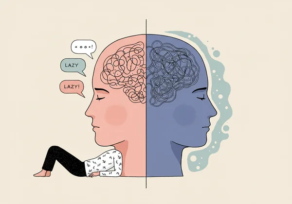 Brain struggling with task, internal debate