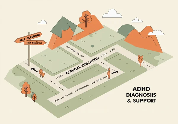 A winding roadmap leading to an adult ADHD diagnosis
