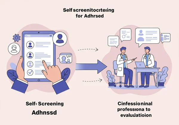 Transition from self-screening to professional evaluation